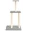 vidaXL Rascador para gatos con postes de sisal gris claro 85,5 cm, , large indicador imagen numero 2