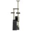 Vidaxl rascador con casa 5 plantas gris oscuro para gatos, , large indicador imagen numero 5