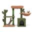 COSTWAY Árbol para Gatos, Torre para Gatos con Diseño de Cactus Verde con Condominio, Hamaca, Plataforma, Postes de Rascado de Sisal, Cojín Lavable, Árbol Rascador para Gatos (90 x 30 x 81 cm), , large indicador imagen numero 1