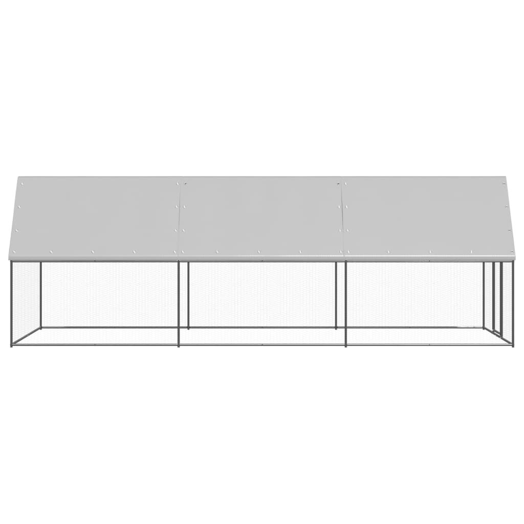 vidaXL Jaula gallinero de acero galvanizado 3x12x2 m, , large Imagen numero 28