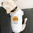 Camiseta para perro Tú y tu can comehamburguesas blanco, , large image number null