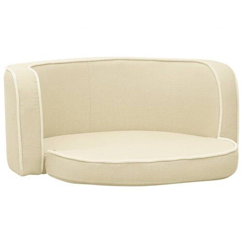 Vidaxl sof&aacute; plagable crema para perros, , large Imagen numero 3