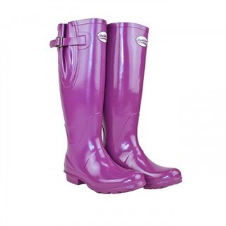 Botas altas de agua ajustables acabado brillante para mujer color Supaberry