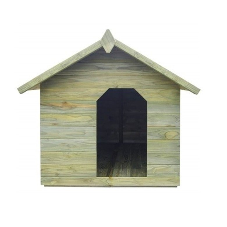 Vidaxl caseta de madera para perros, , large image number null