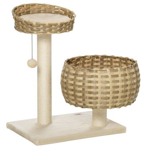 PawHut &Aacute;rbol Mediano con Cama Superior para gatos, , large Imagen numero 1