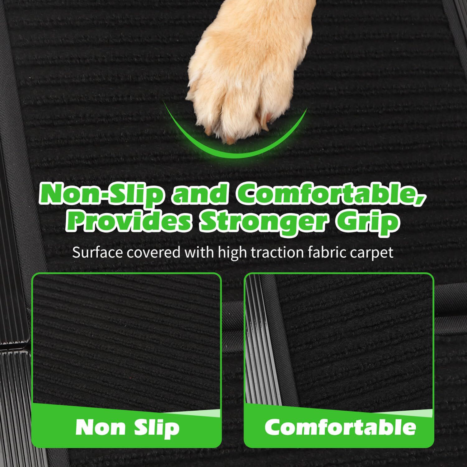 Nobleza - Rampa para perros para Coche 170 cm, Rampa Plegable Cama para Mascotas de Metal con Alfombra Antideslizante para Perros Menos de 110kg, Escalera para Perros Medianos Grande, , large Imagen numero 3