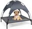 COSTWAY Cama para Perros con Toldo Extra&iacute;ble Tumbona de Jard&iacute;n para Perros Cama para Gatos Mascotas para C&eacute;sped Interno Externo (XL), , large indicador imagen numero 6