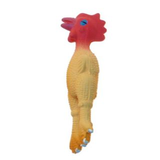 Mini pollo látex de juguete para perros color Beige