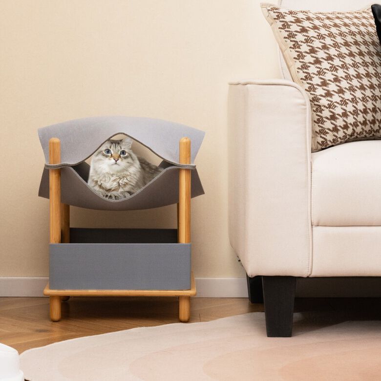 Costway Casa de Madera para Gatos thumbnail