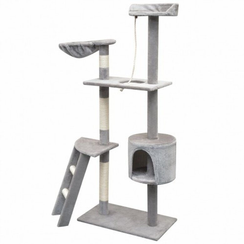 Rascador para gatos poste rascador de sisal color Gris, , large image number null