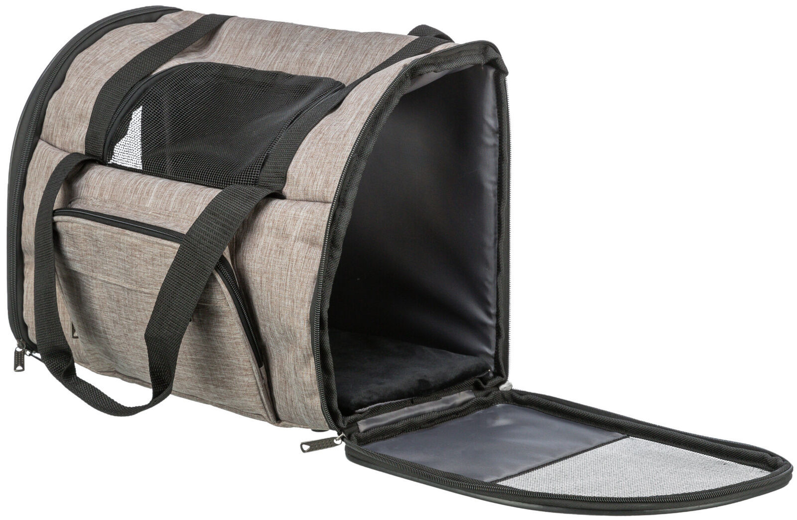 Mochila Shiva, 41 &times; 30 &times; 21 cm, marr&oacute;n/beige, , large Imagen numero 3