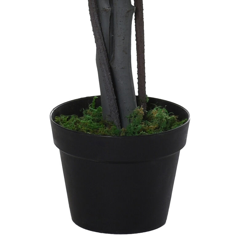 Outsunny Árbol de Ficus planta artificial para exterior e interior thumbnail