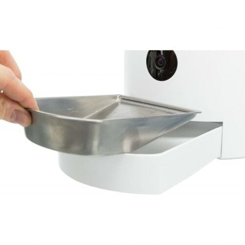 Dispensador automático de comida para mascotas color Blanco thumbnail