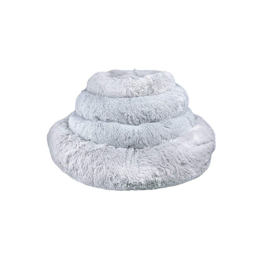 Leeby Cama Donut Anti Estr&eacute;s XXL Gris para personas y perros, , large Imagen numero 5