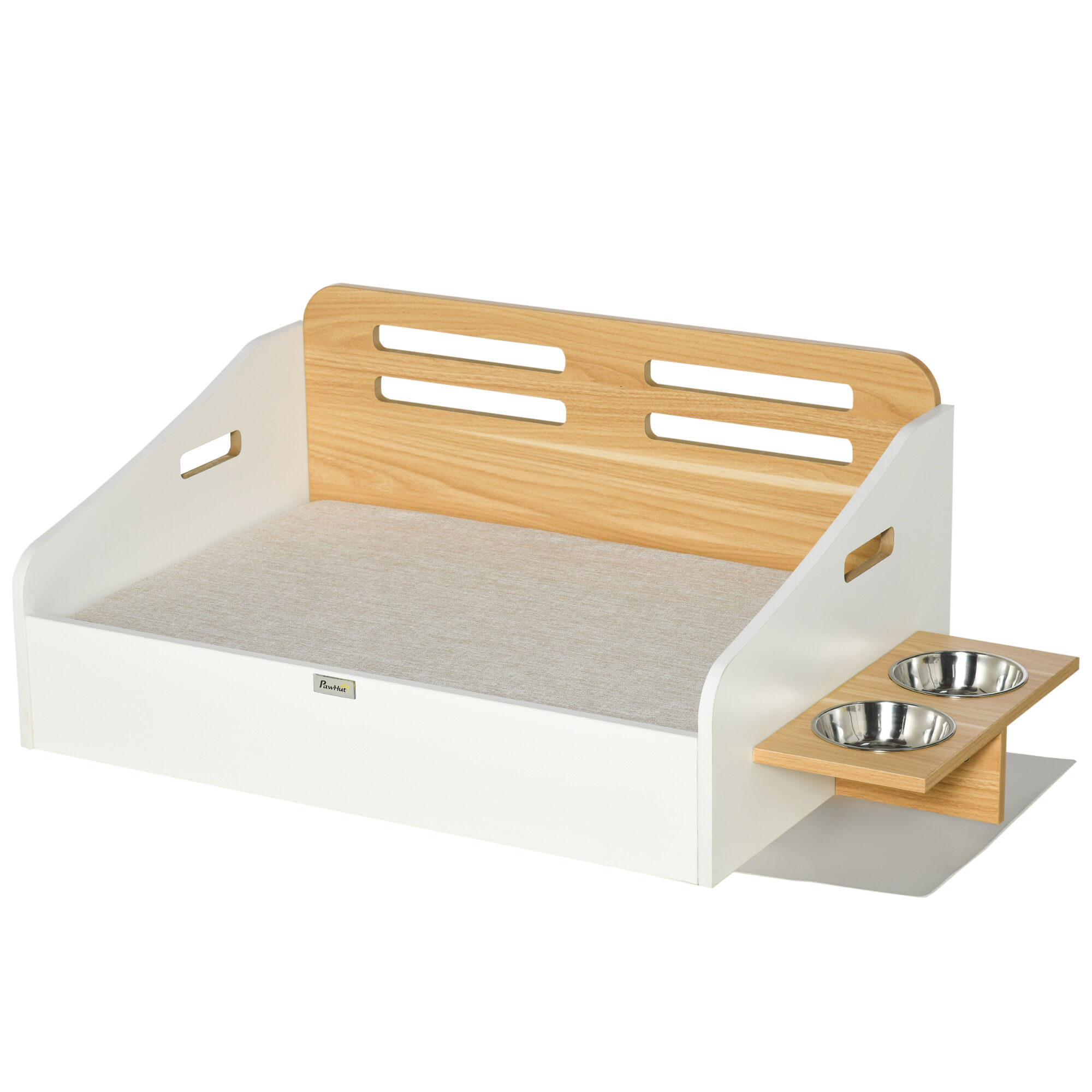PawHut Cama de Madera para Perros Gatos, , large Imagen numero 1
