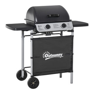 Outsunny Barbacoa De Gas Negro 