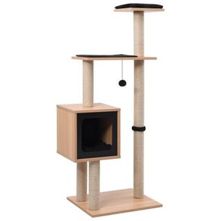 VidaXL Rascador para gatos color Negro