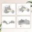 PawHut Juego de Estanterías para Gatos de 4 Piezas Rascador de Pared para Gatos con 2 Postes de Sisal Plataforma Doble con Escalera Suave y 1 Plataforma para Saltar Gris Claro, , large indicador imagen numero 3