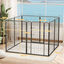 PawHut Parque para Perros de 8 Paneles de 100 cm de Altura, Vallas para Perros de Acero Resistente Plegable, con Puerta, para Interior y Exterior, Negro, , large indicador imagen numero 3
