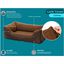 Cama para perro Rogz Cape Town 76x51x26cm Marr&oacute;n Chocolate Talla M (12-22kg), , large indicador imagen numero 2