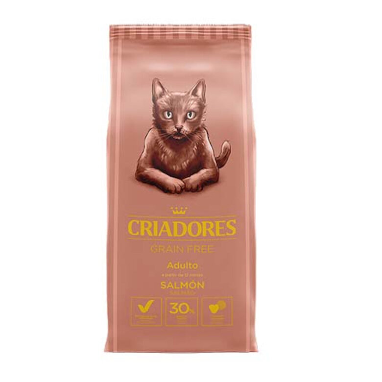 Criadores Grain Free Salmón pienso gato sin gluten image number null