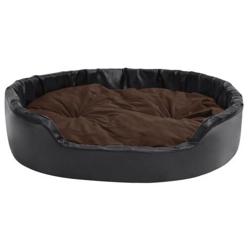 Vidaxl sof&aacute; con coj&iacute;n lavable negro y marr&oacute;n para mascotas, , large Imagen numero 6