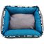Cama Cuna Cuadrada Bicolor Reversible T2 55x45  Turquesa/Gris, , large indicador imagen numero 2
