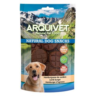 Arquivet Snacks Naturales Hamburguesa de Cordero para Perros