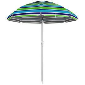 Outsunny Sombrilla de Playa Multicolor