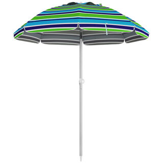 Outsunny Sombrilla de Playa Multicolor