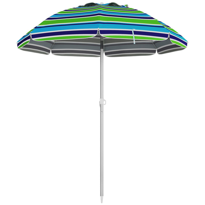 Outsunny Sombrilla de Playa Multicolor thumbnail