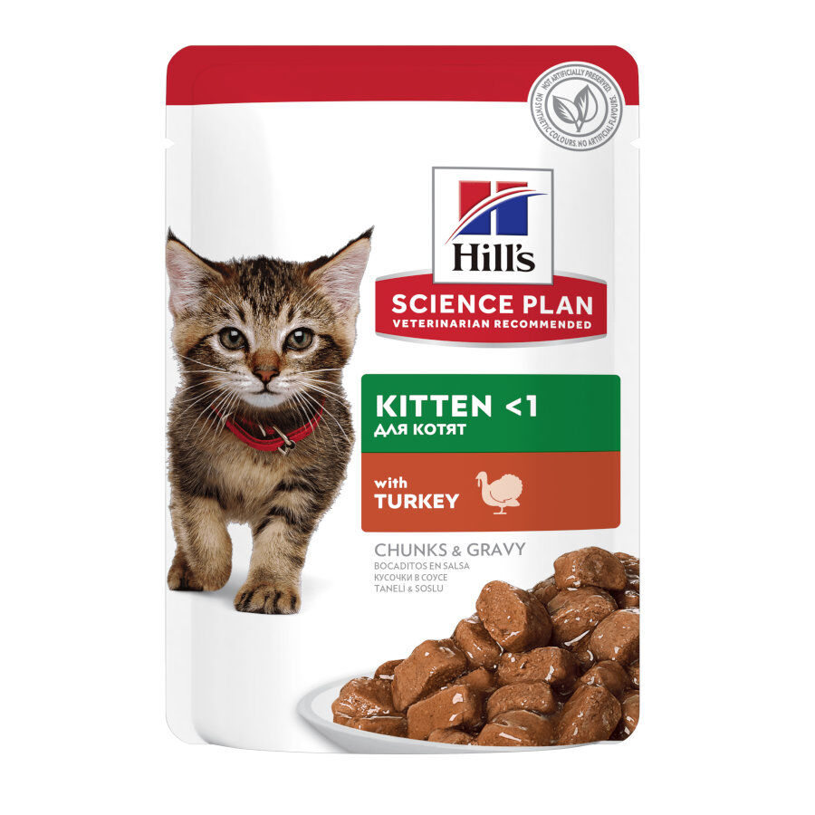 85 g Hill's Science Plan Kitten Pavo en Salsa sobre para gatos, , large Imagen numero 1
