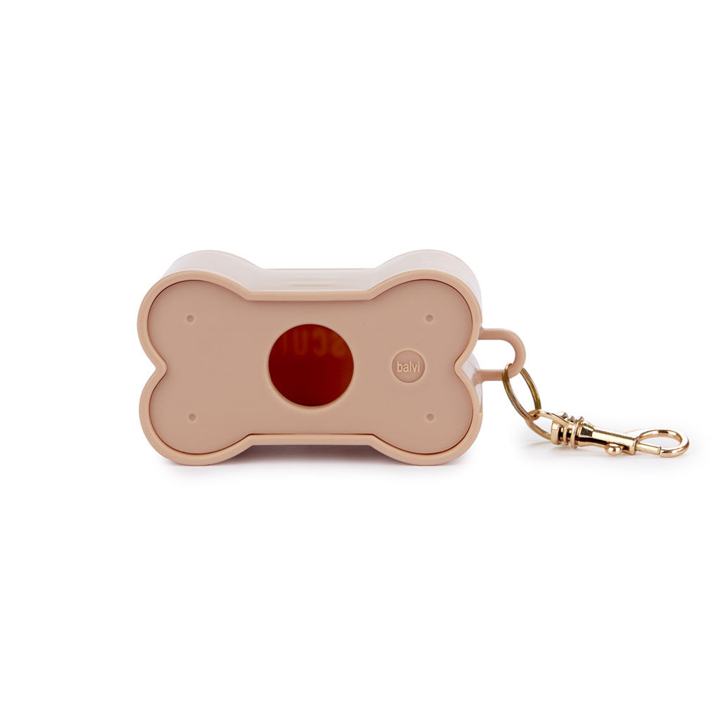 Balvi Dispensador bolsas perro Biscuit Color Marr&oacute;n Para los paseos con tu mascota Con forma de galleta Pl&aacute;stico, , large Imagen numero 2