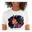 Mascochula camiseta mujer electronic personalizada con tu mascota blanco, , large indicador imagen numero 1