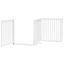 vidaXL Puerta de perros plegable 12 paneles madera álamo blanca 600 cm, , large indicador imagen numero 15