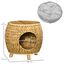 PawHut Cueva para Gatos Cesta para Gatos de Mimbre, , large indicador imagen numero 3