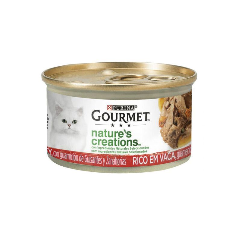 Gourmet Nature&#039;s Creations Mini Filetes de Buey lata para gatos thumbnail