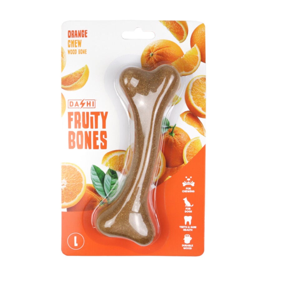 Dashi Fruity Bone Naranja Hueso mordedor para perros, , large Imagen numero 1