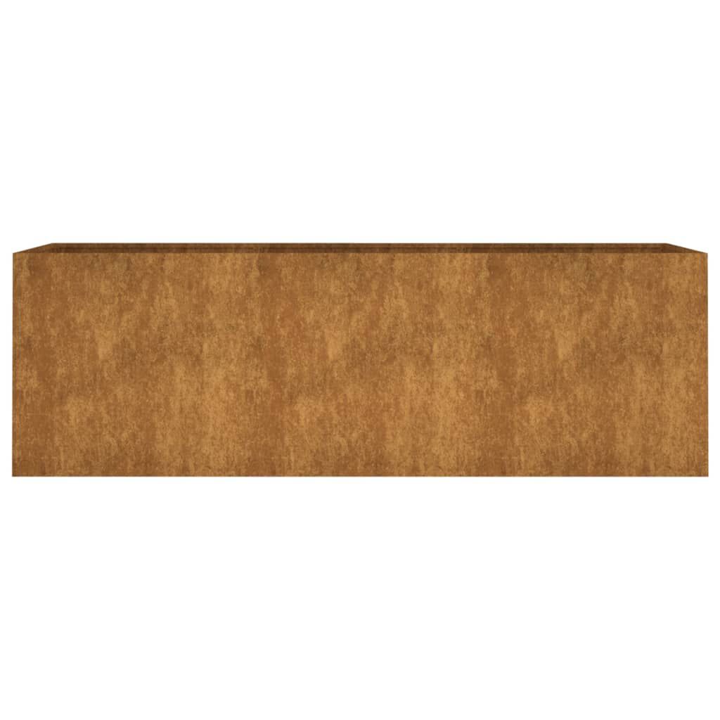 vidaXL Jardinera acero corten 120x40x40 cm, , large Imagen numero 4