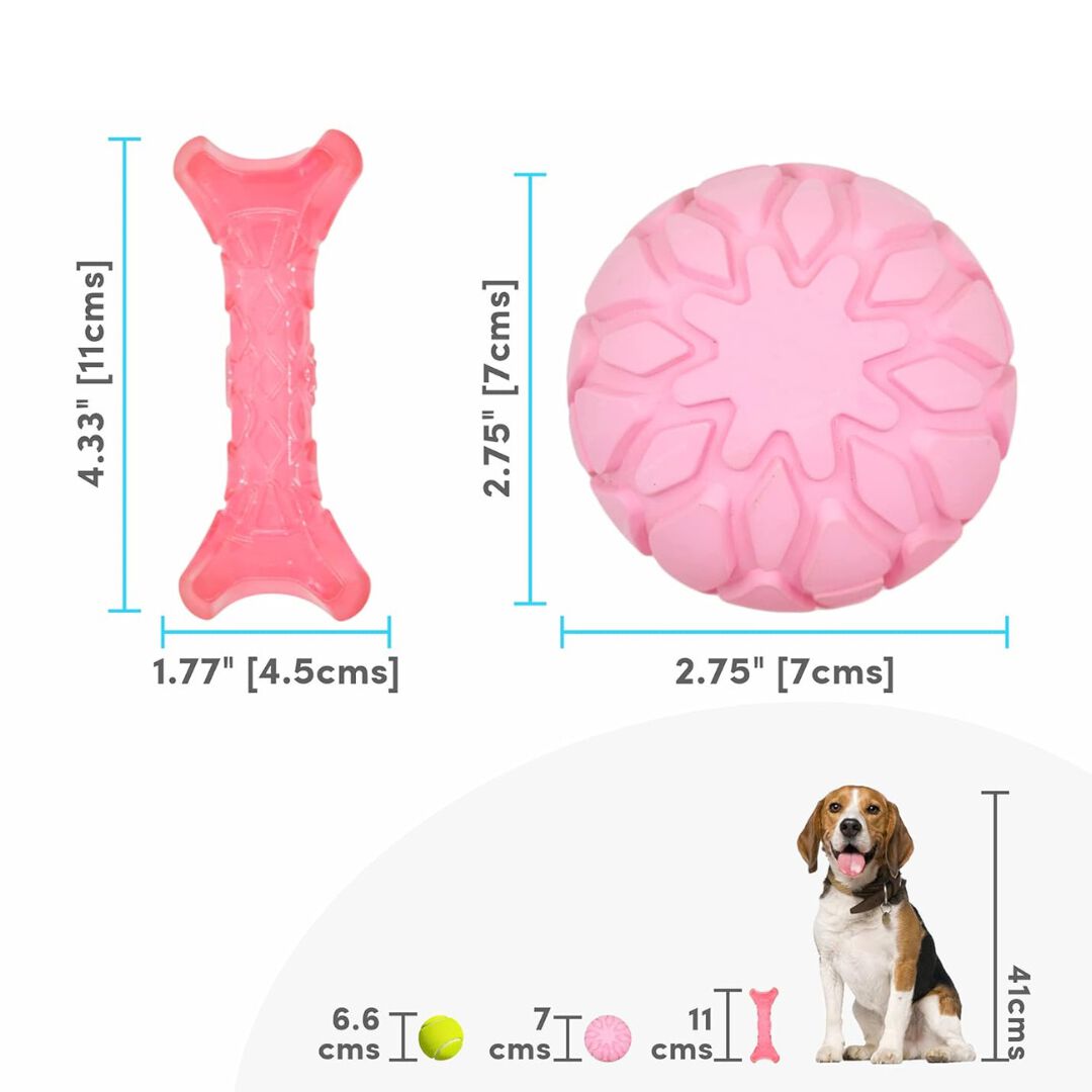 FOFOS | Hueso y Pelota rosa - Para Perro, , large Imagen numero 3