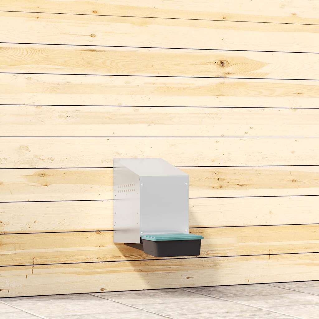 vidaXL Nido para gallinas de acero galvanizado para montar en la pared thumbnail