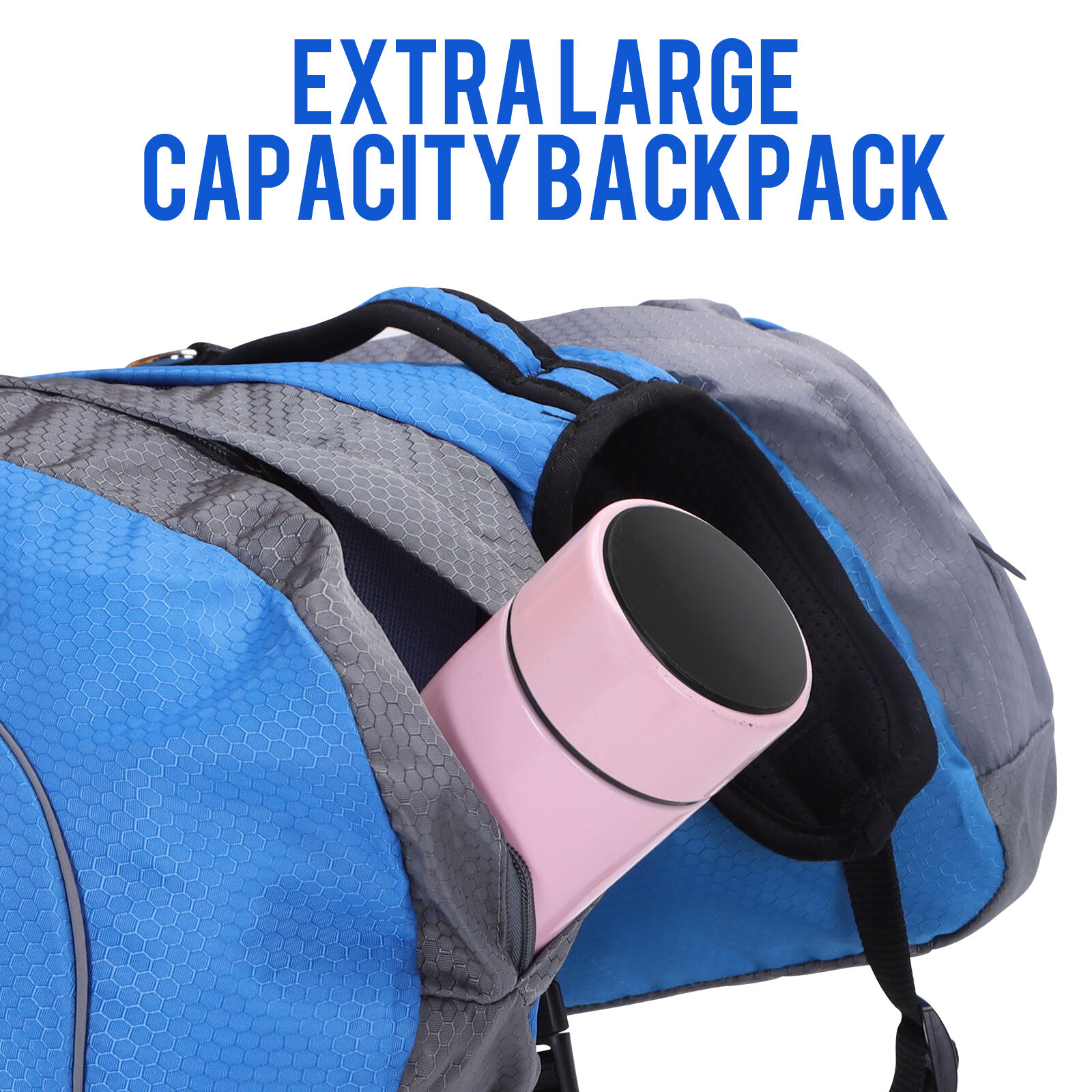 Nobleza Mochila Arnes Chaleco para Perro Alforja Bolsa de Hombro Ajustable Bolsa Sillon para Excursionismo Senderismo y Camping con Tira Reflectante para Mascota Azul XL Tiendanimal