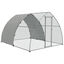 PawHut Gallinero para Exterior 304x560x220 cm Gallinero para Gallinas de Acero Galvanizado Cubierta de Tela Oxford Resistente a los Rayos UV e Impermeable para Patio Plata, , large indicador imagen numero 6