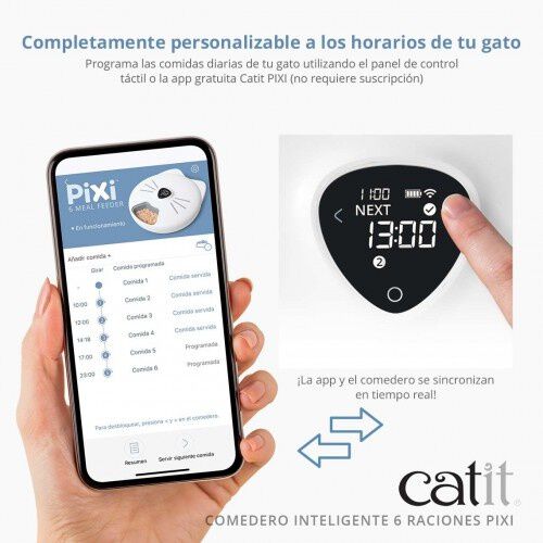 Catit PIXI Comedero Autom&aacute;tico 6 Raciones para gatos, , large Imagen numero 4