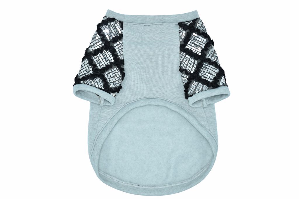 LOYAL SUDADERA GRIS Y NEGRA TALLA S PARA PERROS, , large Imagen numero 1