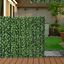 Outsunny Seto Artificial en Rollo 3x1 m Pantalla de Cerca de Privacidad para Balcón Valla Jardín Exterior Planta Decorativa de Pared PE Verde, , large indicador imagen numero 2