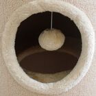 Casita con rascador para gatos color Beige, , large image number null