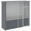 vidaXL Jaula de pájaros acero galvanizado gris antracita 115x78x200 cm, , large indicador imagen numero 1