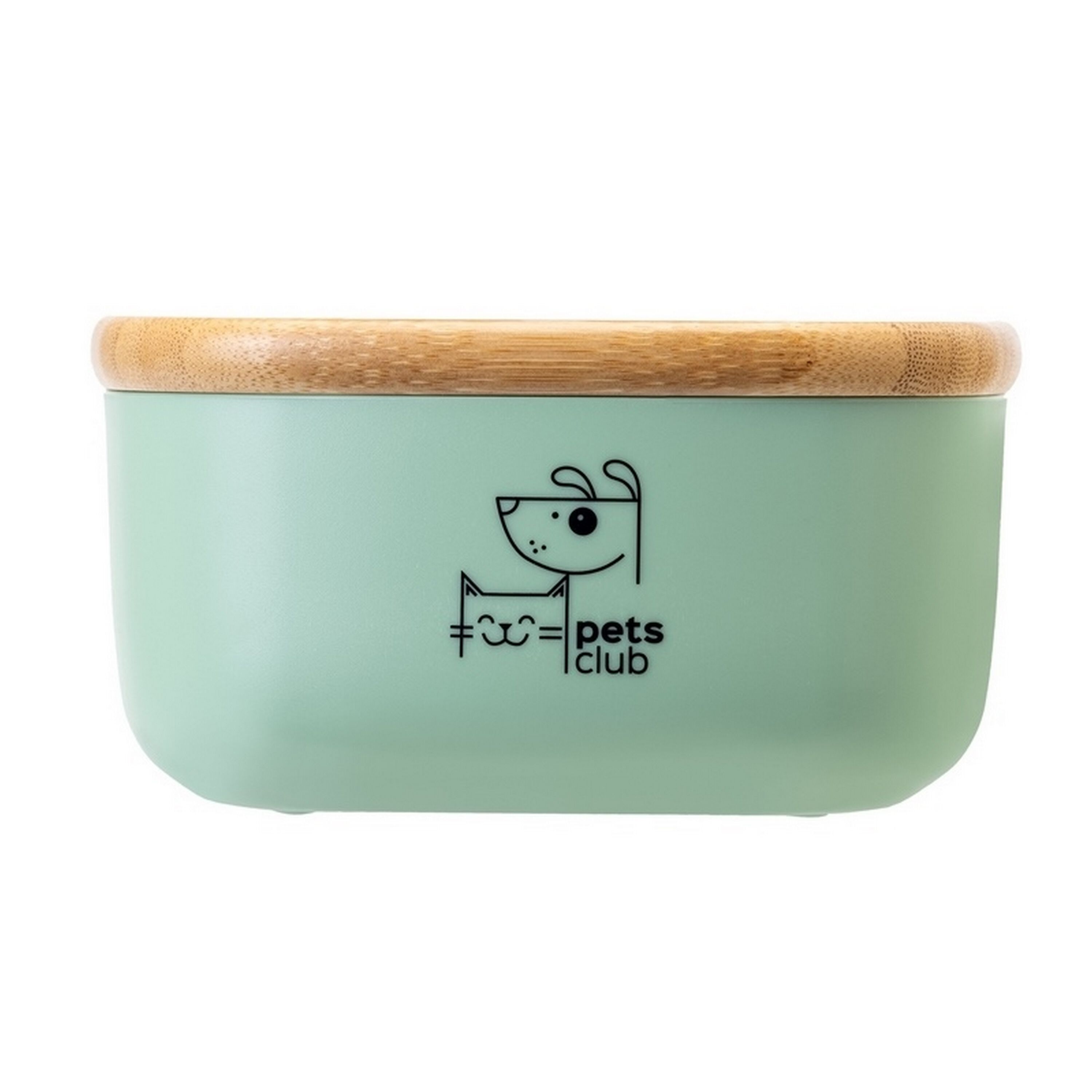 Vigar Pets Club Frasco de Golosinas Pequeño de Bamboo para perros