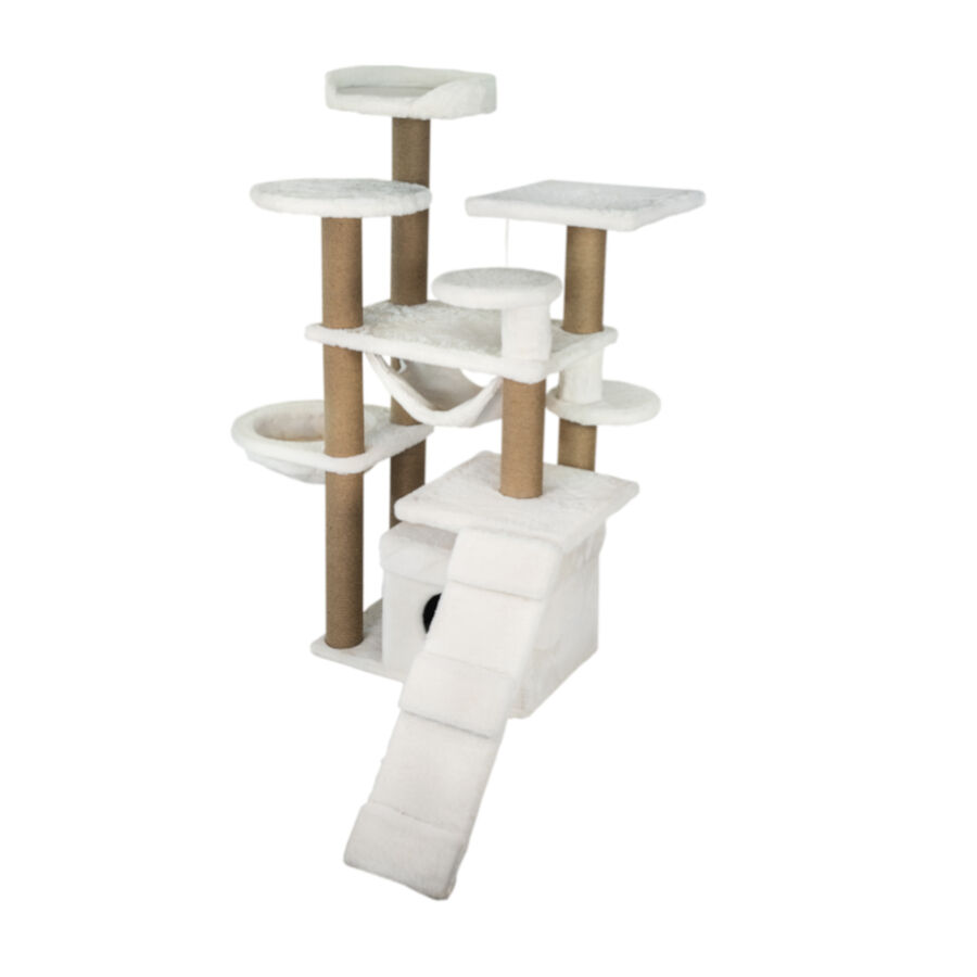 Catshion Pichi &Aacute;rbol Rascador con Cueva Blanco para gatos, , large Imagen numero 2